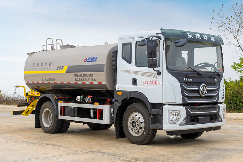 New Huasheng T5 Single-Axle Water Sprinkler Truck, 14.6 cubic meters
