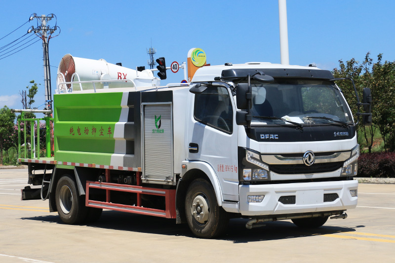 All-Electric Multi-Function Dust Suppression Truck (Square Tank) 6.5 cubic meters (Mist Cannon Range: 30–40 meters)