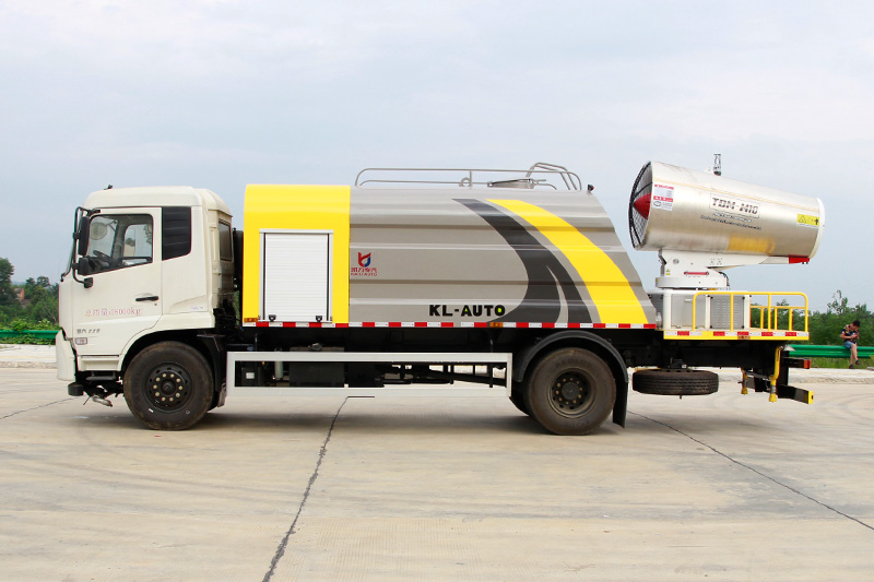 Dongfeng Tianjin Dust Suppression Truck (Wedge-shaped Tank) (Mist Cannon Range: 60–100 Meters) 12.5 Cubic Meters