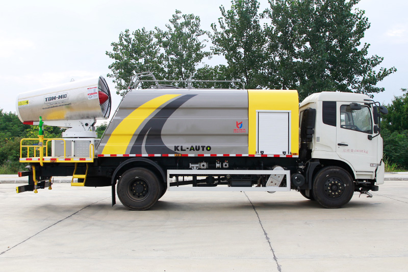 Dongfeng Tianjin Dust Suppression Truck (Wedge-shaped Tank) (Mist Cannon Range: 60–100 Meters) 12.5 Cubic Meters