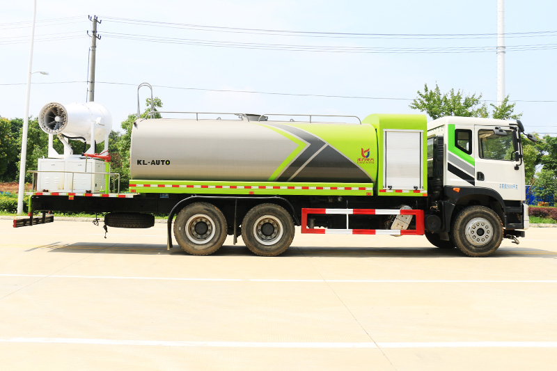Dongfeng Huasheng T5 Rear Twin-Axle Dust Suppression Truck (Round Tank) 17 cubic meters (Mist Cannon 60–100 meters)