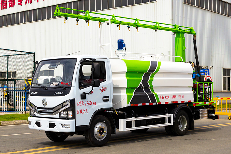Dongfeng D6 Railway Dust Suppression Truck, 6 cubic meters