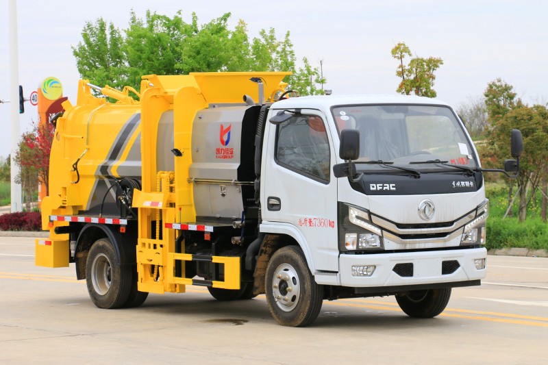 Dongfeng Xiaodolika Food Waste Collection Truck, 6-cubic-meter Tank