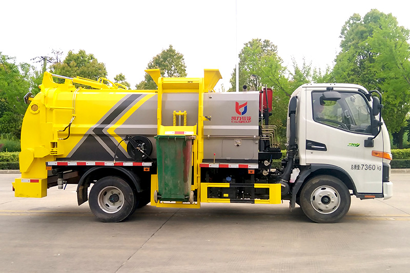 JAC Junling V3 Food Waste Collection Truck, 6 cubic meters – Square Tank
