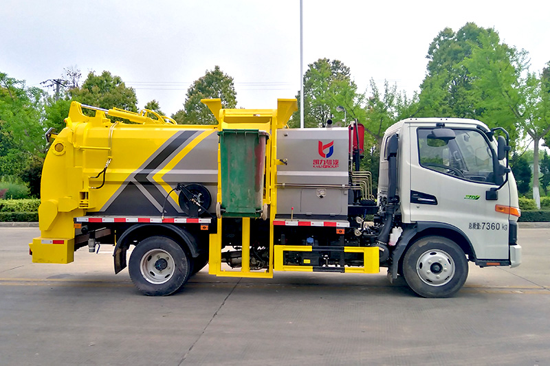JAC Junling V3 Food Waste Collection Truck, 6 cubic meters – Square Tank