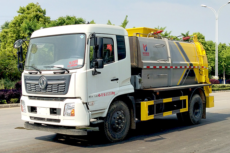 Dongfeng Tianjin Food Waste Collection Truck, 9.5-cubic-meter Tank