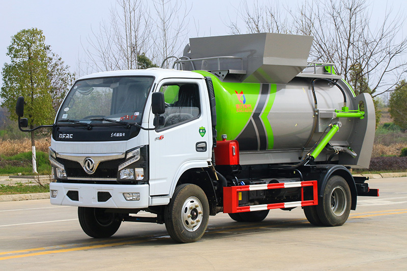 Dongfeng Xiao Furuika Food Waste Collection Truck, 4.5 cubic meters – Round Tank