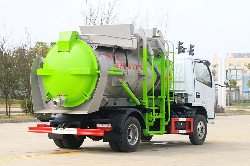 Dongfeng Xiao Furuika Food Waste Collection Truck, 4.5 cubic meters – Round Tank