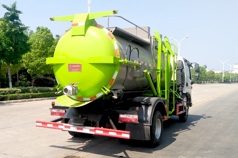 JAC Junling V7 Food Waste Collection Truck, 7 cubic meters – Round Tank
