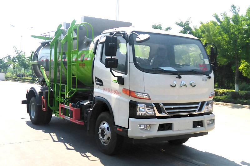 JAC Junling V7 Food Waste Collection Truck, 7 cubic meters – Round Tank