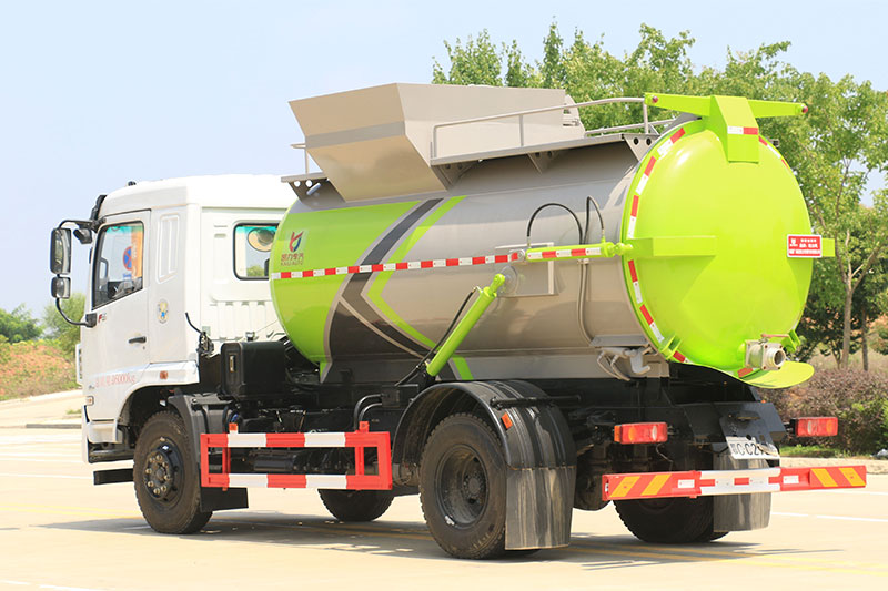 Dongfeng Huasheng KL5 Food Waste Collection Truck, 9 cubic meters – Round Tank
