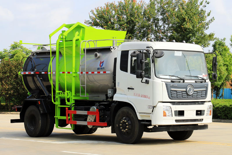 Dongfeng Tianjin 12-cubic-meter Food Waste Collection Truck (4700) 12 cubic meters, round tank