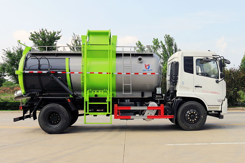 Dongfeng Tianjin 12-cubic-meter Food Waste Collection Truck (4700) 12 cubic meters, round tank