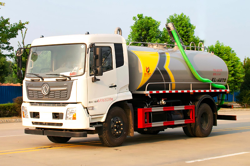 Dongfeng Tianjin Sewage Suction Truck, 12 cubic meters