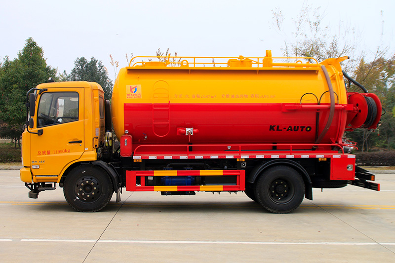 Dongfeng Tianjin KS Cleaning and Sewage Suction Truck (Integrated Tank) 10.5 cubic meters