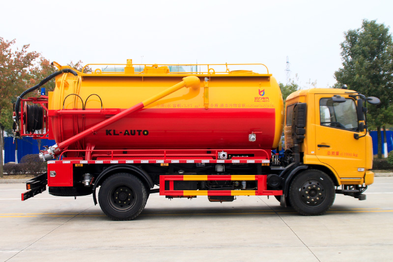 Dongfeng Tianjin KS Cleaning and Sewage Suction Truck (Integrated Tank) 10.5 cubic meters