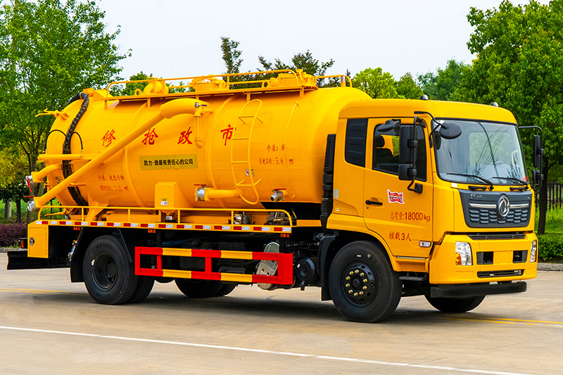 Dongfeng Tianjin Cleaning and Sewage Suction Truck (without auxiliary engine) (integrated tank) 15 cubic meters