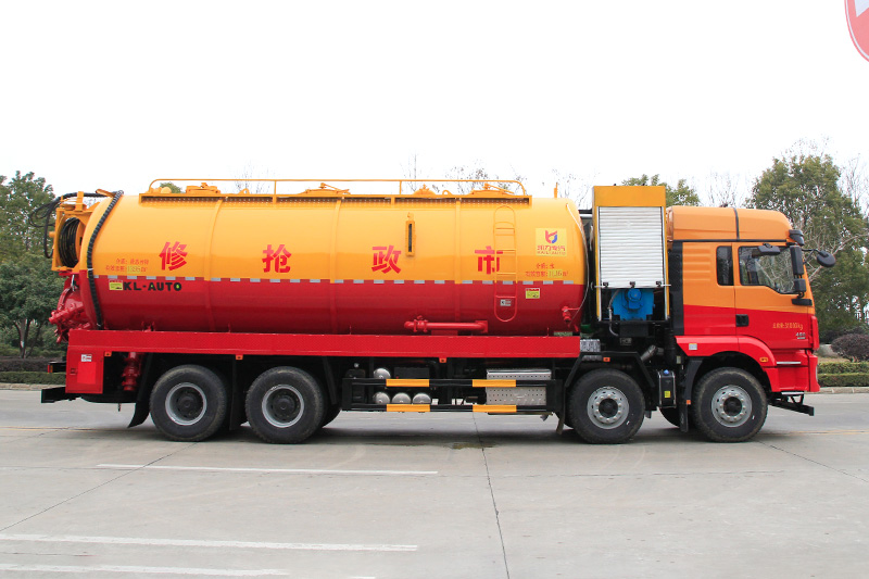 Shaanxi Automobile Delong 4x2/8x2 Wastewater Suction Truck (Integrated Tank) 32 cubic meters