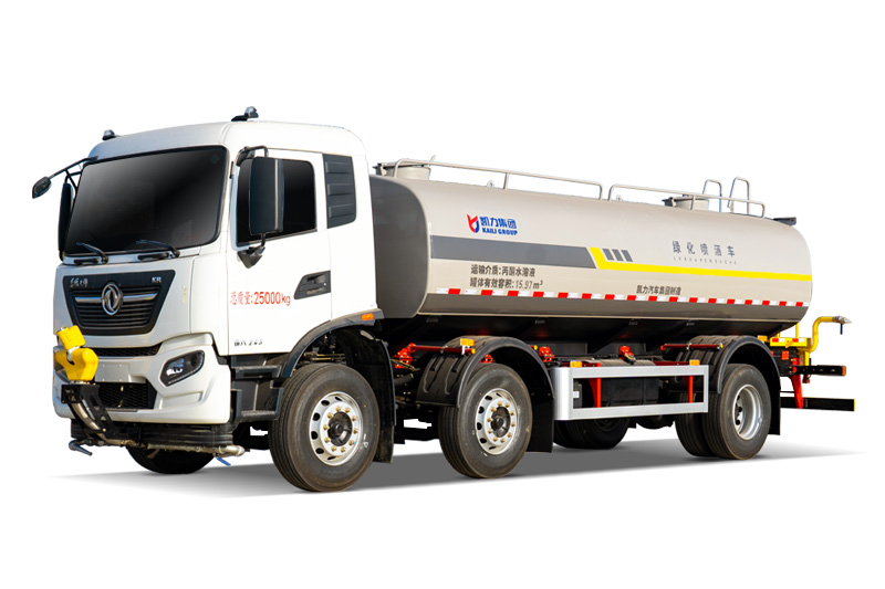 New Dongfeng Tianjin Small Three-Axle Water Sprinkler Truck, 20 cubic meters